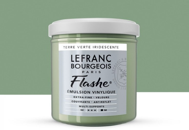 Lefranc & Bourgeois Flashe Vinyl-Based Paint Iridescent Green Earth 841 S2
