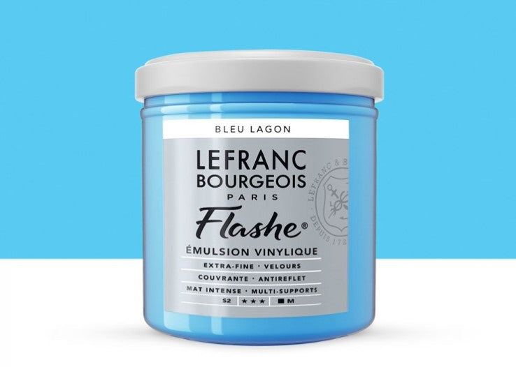 Lefranc & Bourgeois Flashe Vinyl-Based Paint Lagoon Blue 649 S2
