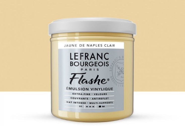 Lefranc & Bourgeois Flashe Vinyl-Based Paint Naples Yellow Light 887 S1