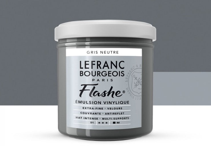 Lefranc & Bourgeois Flashe Vinyl-Based Paint Neutral Grey 258 S1