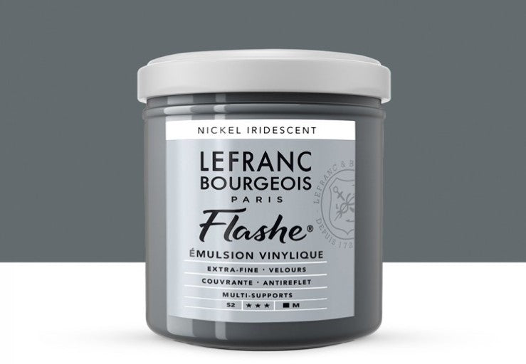 Lefranc & Bourgeois Flashe Vinyl-Based Paint Iridescent Nickel 833 S2