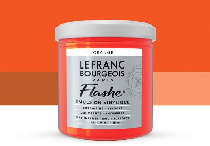 Lefranc & Bourgeois Flashe Vinyl-Based Paint Orange 201 S1