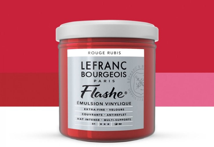 Lefranc & Bourgeois Flashe Vinyl-Based Paint Ruby Red 388 S1