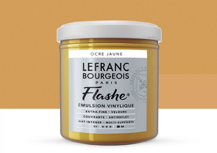 Lefranc & Bourgeois Flashe Vinyl-Based Paint Yellow Ochre 302 S1