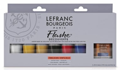 Lefranc & Bourgeois Flashe Vinyl-Based Paint Set 6 SET