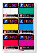 Fimo Professional Modelling Clay True Colour Set 6 SET