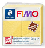 Fimo Leather Effect Modelling Clay Safron Yellow 57g