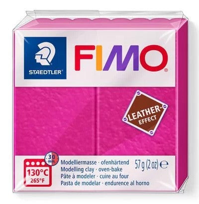 Fimo Leather Effect Modelling Clay Berry 57g