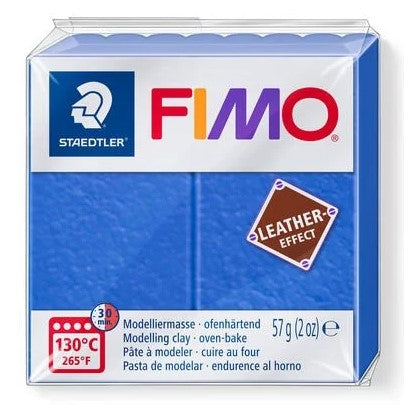 Fimo Leather Effect Modelling Clay Indigo 57g