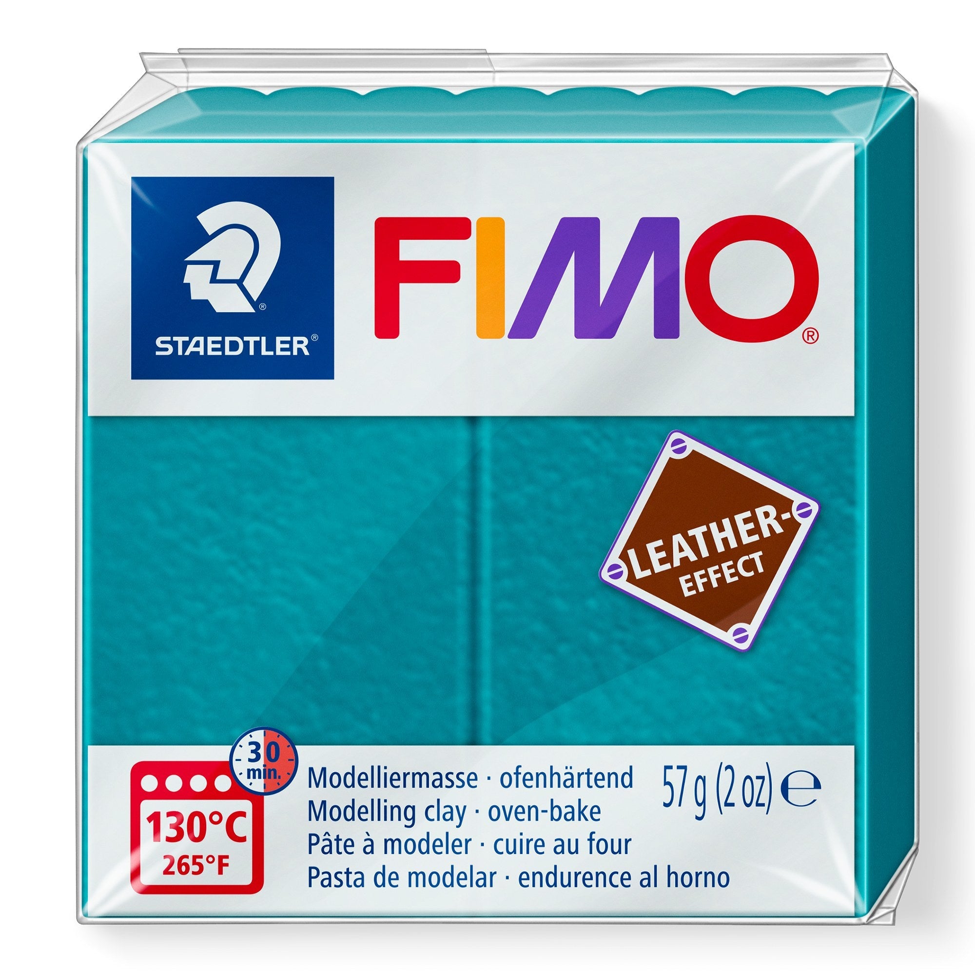 Fimo Leather Effect Modelling Clay Lagoon