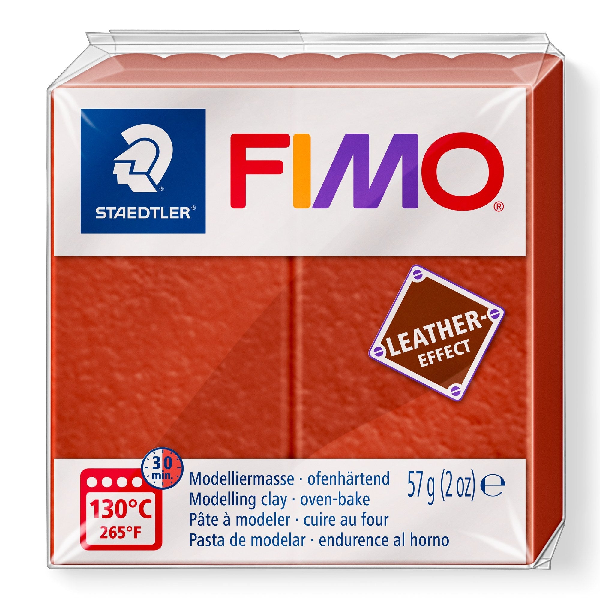 Fimo Leather Effect Modelling Clay Rust