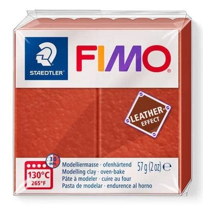 Fimo Leather Effect Modelling Clay Rust 57g