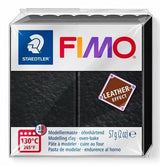 Fimo Leather Effect Modelling Clay Black 57g
