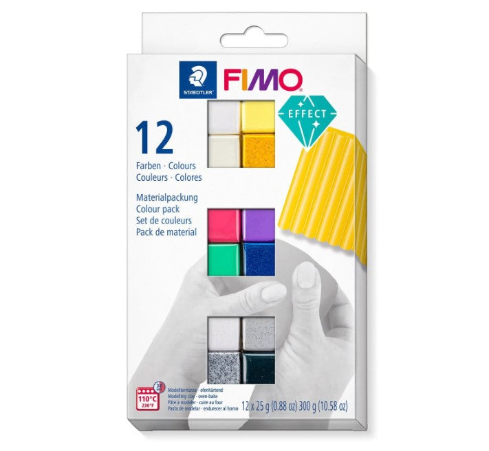 Fimo Effect Modelling Clay Colour Set 12 SET