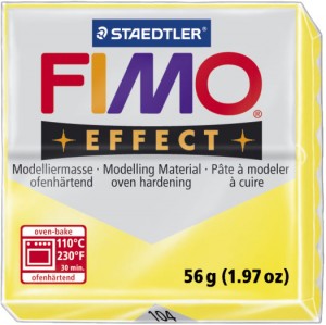 Fimo Effect Modelling Clay Translucent Yellow 57g