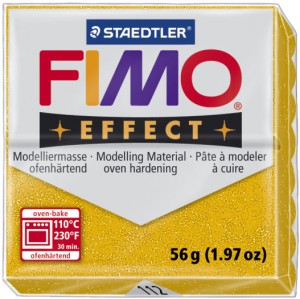 Fimo Effect Modelling Clay Glitter Gold 57g