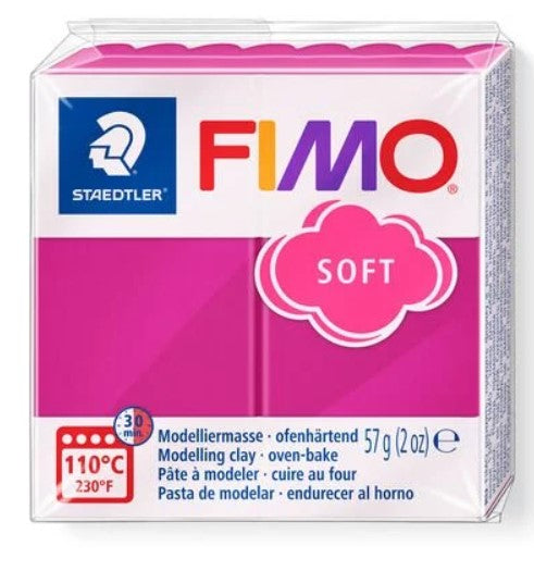 Fimo Soft Block Modelling Clay Raspberry 57g