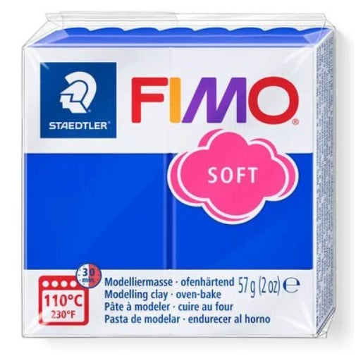 Fimo Soft Block Modelling Clay Brilliant Blue 57g