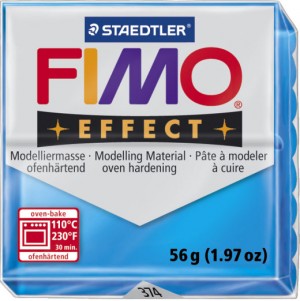 Fimo Effect Modelling Clay Translucent Blue 57g