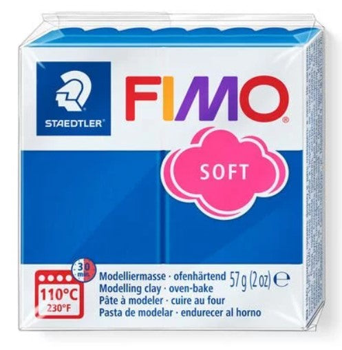 Fimo Soft Block Modelling Clay Pacific Blue 57g