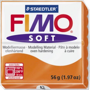 Fimo Soft Block Modelling Clay Tangerine 57g