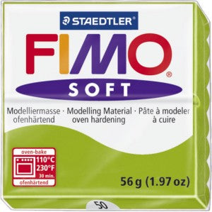 Fimo Soft Block Modelling Clay Apple Green 57g