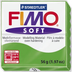 Fimo Soft Block Modelling Clay Tropical Green 57g