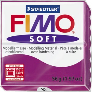 Fimo Soft Block Modelling Clay Purple 57g