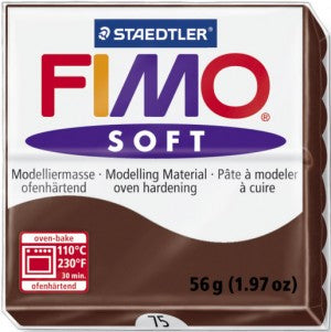 Fimo Soft Block Modelling Clay Chocolate 57g