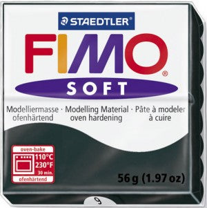 Fimo Soft Block Modelling Clay Black 57g