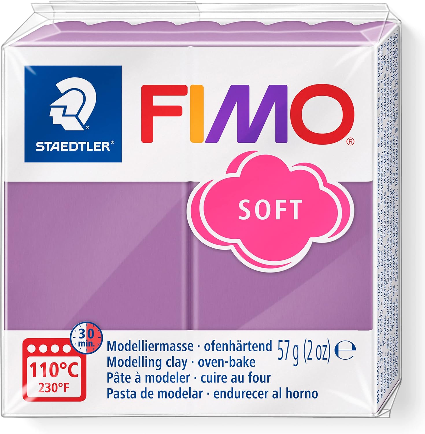 FIMO SOFT BLOCK MODELLING CLAY BLUEBERRY SHAKE