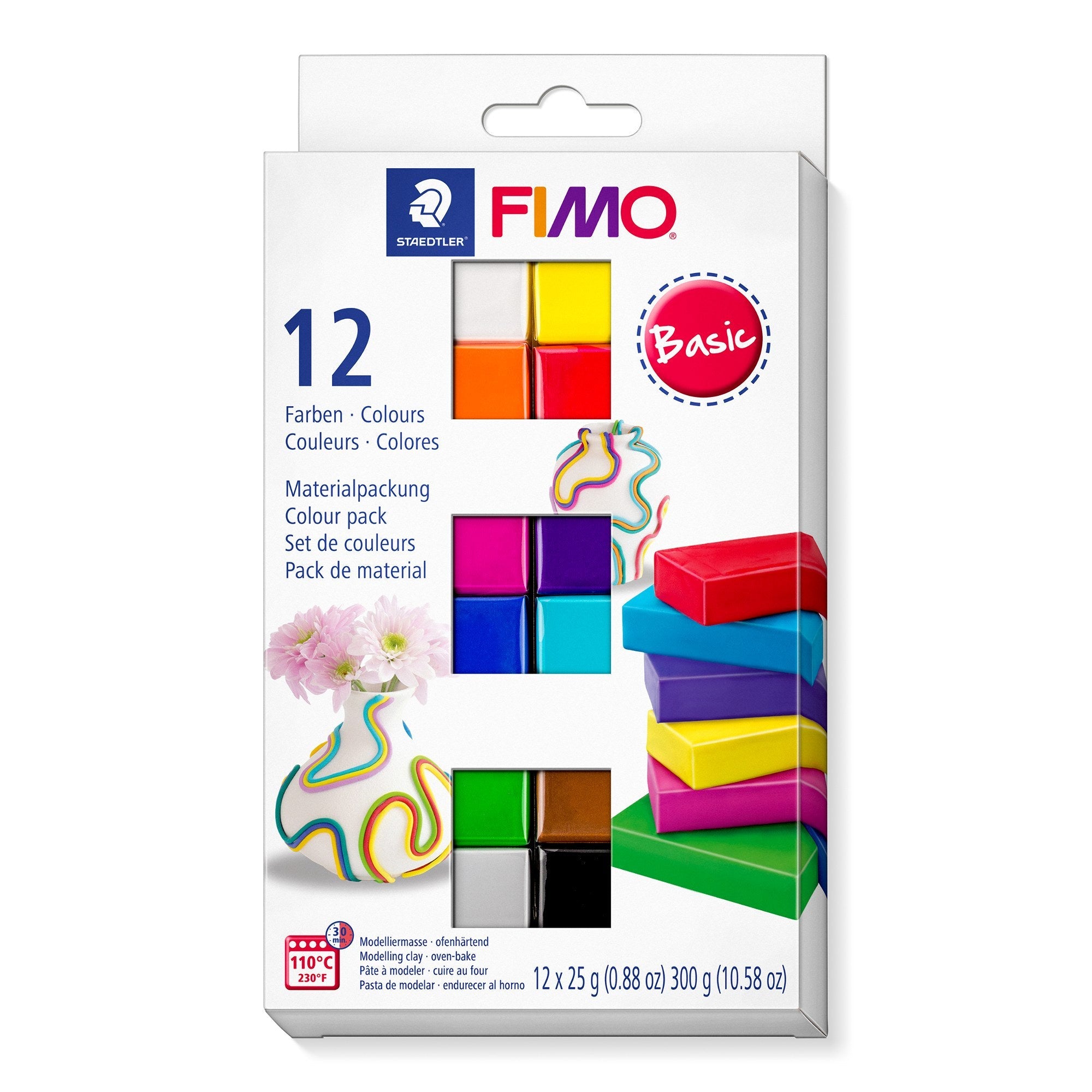 Fimo Soft Block Modelling Clay Basic Set 12