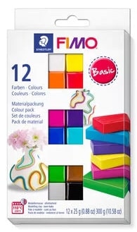 Fimo Soft Block Modelling Clay Basic Set 12 SET
