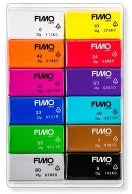 Fimo Soft Block Modelling Clay Basic Set 12 SET