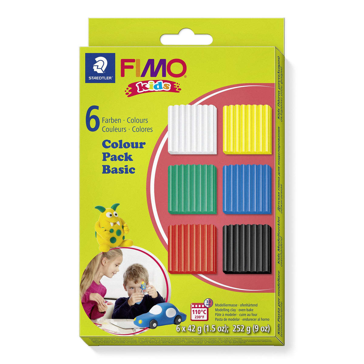 Fimo Kids Modelling Clay Colour Basic Set 6