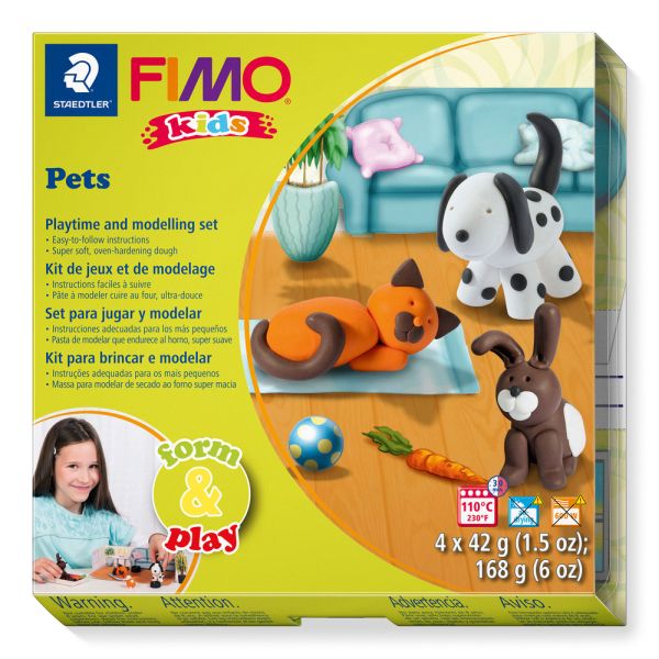 Fimo Kids Form & Play Clay Pets SET