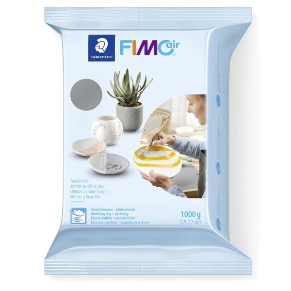 Fimo Air-Dry Modelling Clay Grey 1kg