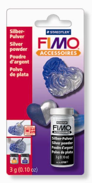 Fimo Metallic Powder Silver 3g