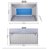 FORMULA AIRBRUSH SPRAY BOOTH WITH LIGHTS & EXHAUST LARGE