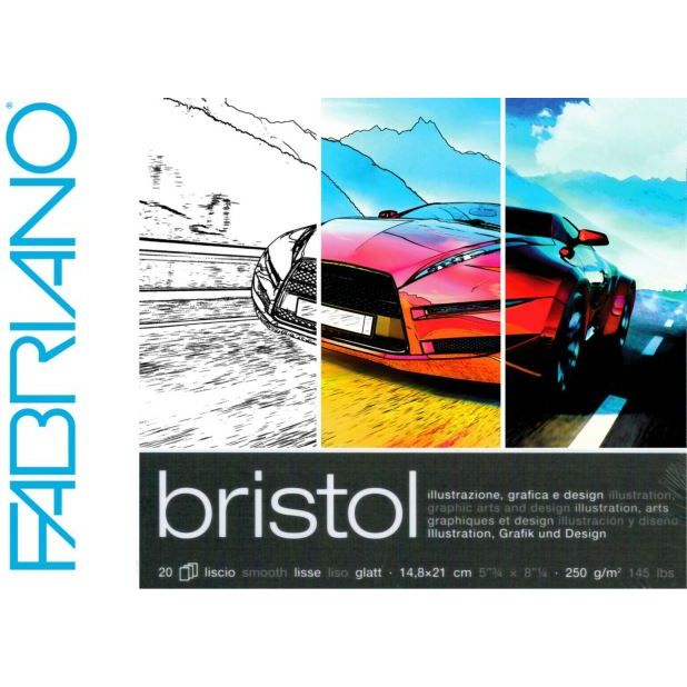 Fabriano Bristol Pad 250gsm 20 Sheets A5