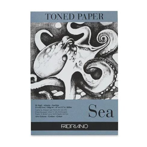 Fabriano Toned Paper Pad 120gsm Sea
