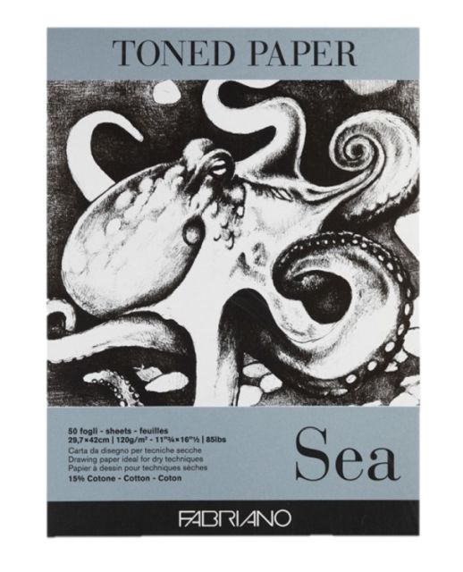 Fabriano Toned Paper Pad 120gsm Sea