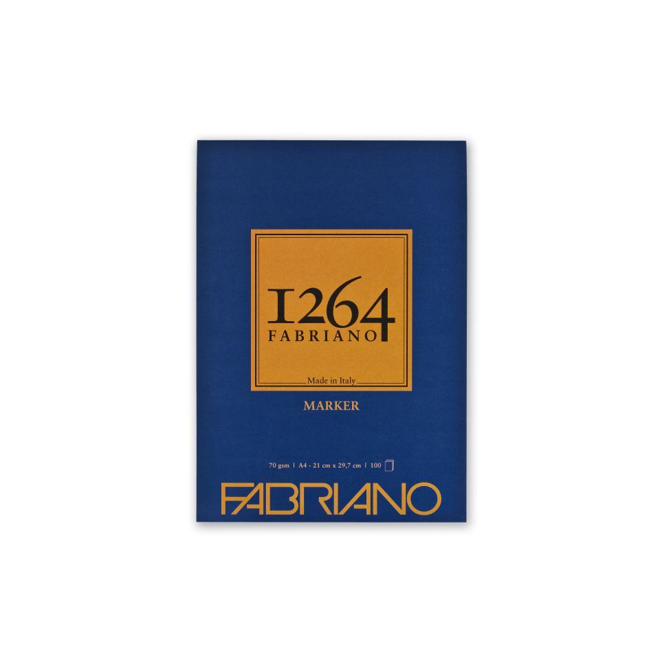 Fabriano 1264 Marker Pad 70gsm Glued 100 Sheets A4