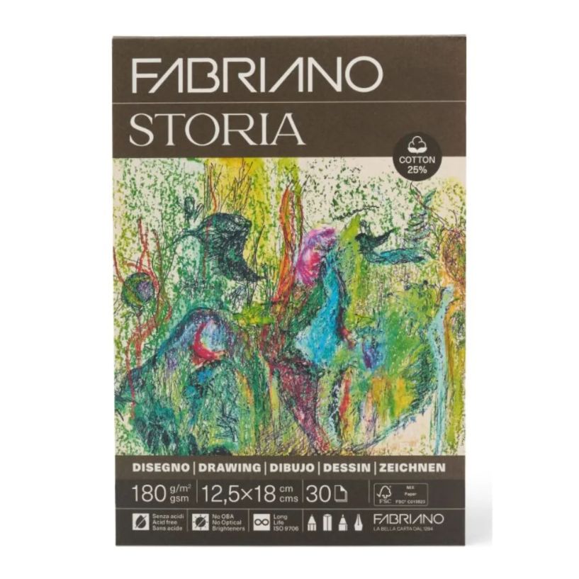 FABRIANO STORIA DRAWING PAD 180GSM