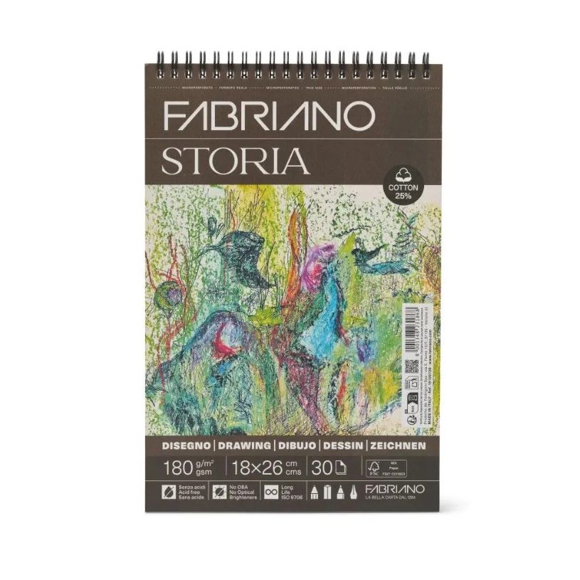 FABRIANO STORIA DRAWING PAD 180GSM