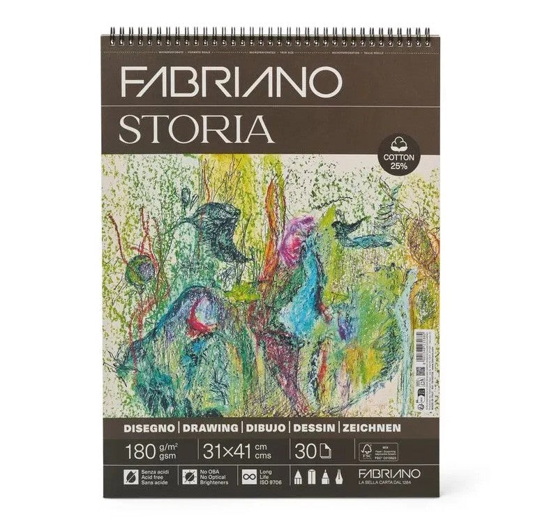 FABRIANO STORIA DRAWING PAD 180GSM