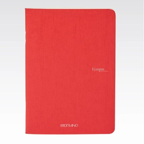 Fabriano Ecoqua Stapled Notebook Raspberry Plain A5