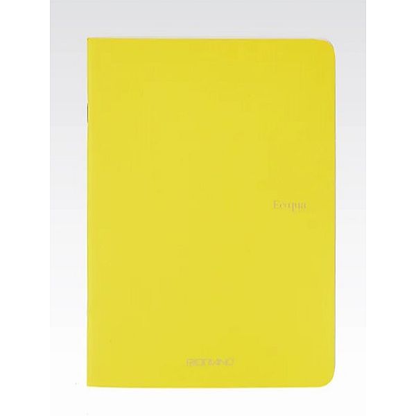 Fabriano Ecoqua Stapled Notebook Lemon Dotted A5