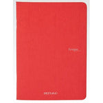 Fabriano Ecoqua Stapled Notebook Raspberry Grid A5