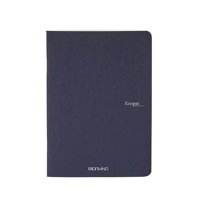 Fabriano Ecoqua Stapled Notebook Dark Blue Lined